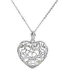 Desires of The Heart Pendant and Chain with Packaging in Sterling Silver