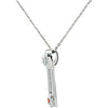 Sterling Silver Safe in My Love Birthstone Necklace Sterling Silver Safe in My Love Birthstone Necklace