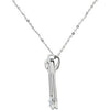 Sterling Silver Safe in My Love Birthstone Necklace Sterling Silver Safe in My Love Birthstone Necklace