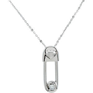 Sterling Silver Safe in My Love Birthstone Necklace Sterling Silver Safe in My Love Birthstone Necklace
