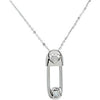 Safe in My Love' April Birthstone Pendant and Chain in Sterling Silver Safe in My Love' April Birthstone Pendant and Chain in Sterling Silver
