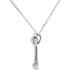 Sterling Silver Safe in My Love Birthstone Necklace Sterling Silver Safe in My Love Birthstone Necklace