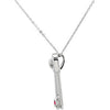 Sterling Silver Safe in My Love Birthstone Necklace Sterling Silver Safe in My Love Birthstone Necklace