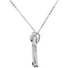 Sterling Silver Safe in My Love Birthstone Necklace Sterling Silver Safe in My Love Birthstone Necklace