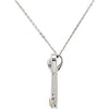 Sterling Silver Safe in My Love Birthstone Necklace Sterling Silver Safe in My Love Birthstone Necklace