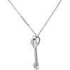 Sterling Silver Safe in My Love Birthstone Necklace Sterling Silver Safe in My Love Birthstone Necklace