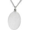 Sterling Silver 25x18mm Oval St. Christopher 24" Necklace Sterling Silver 25x18mm Oval St. Christopher 24" Necklace