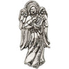 19.00x09.00 mm Angel with Harp Lapel Pin in 14K White Gold