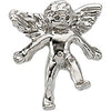 11.00x10.00 mm Angel Lapel Pin in 14K Yellow Gold 11.00x10.00 mm Angel Lapel Pin in 14K Yellow Gold