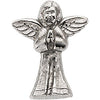 12.00x10.00 mm Praying Angel Lapel Pin in 14K White Gold 12.00x10.00 mm Praying Angel Lapel Pin in 14K White Gold