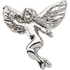 Dancing Angel Lapel Pin in Sterling Silver