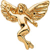 14k White Gold Dancing Angel Lapel Pin 14k White Gold Dancing Angel Lapel Pin