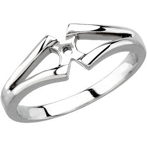14k White Gold Split Shank for Peg Head, Size 7 14k White Gold Split Shank for Peg Head, Size 7
