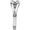 14k White Gold Split Shank for Peg Head, Size 7 14k White Gold Split Shank for Peg Head, Size 7