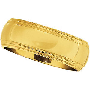 Titanium Double Milgrain Band, Size 10 Titanium Double Milgrain Band, Size 10