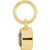 14k Yellow Gold Imitation Peridot Birthstone Charm