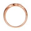 14k Rose Gold Freeform Ring , Size 7
