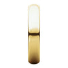 10k Yellow Gold 4mm Half Round Band, Size 6