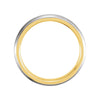18k Yellow Gold & Platinum 5mm Comfort Fit Band Size 6