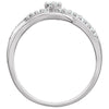 14k White Gold 1/5 CTW Diamond Ring, Size 7