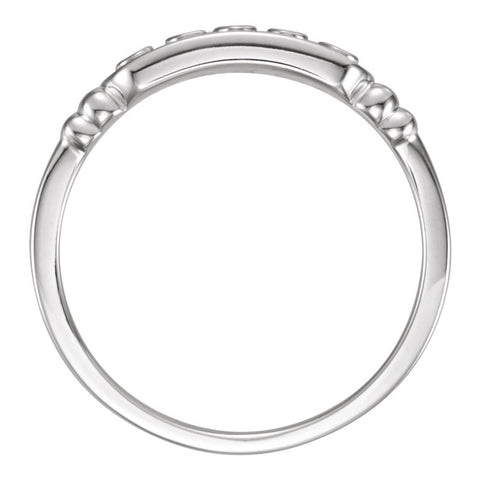 Sterling Silver IN THE NAME OF JESUS CHASTITY RING W/BOX, Size 9