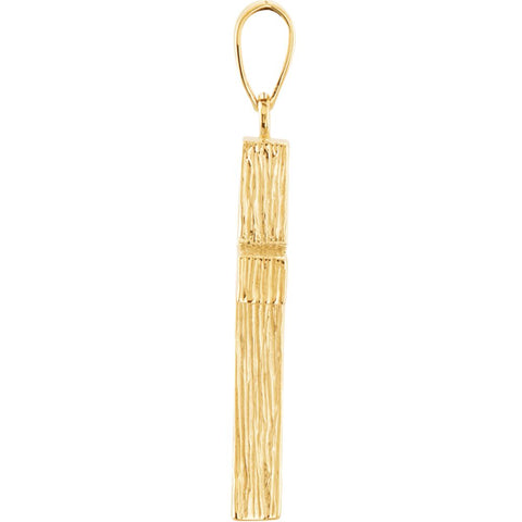 14k Yellow Gold Cross Pendant