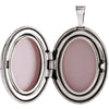14K Yellow Gold-Plated Sterling Silver .01 CTW Diamond Oval Locket