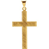 28.00x18.00 mm Cross Pendant in 14K Yellow Gold