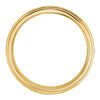 14k Yellow Gold Leaf Design Comfort-Fit Milgrain Band Size 9.5