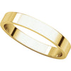 14k Yellow Gold 3mm Flat Band, Size 8.5
