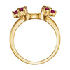14k Yellow Gold Wrap-Style Ring Enhancer, Size 7