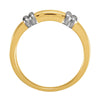 14K Yellow & White 7mm Men's Duo Band, Size 11