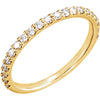 14k Yellow Gold 3/8 ctw. Diamond Band, Size 7
