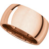 14k Rose Gold 10mm Comfort Fit Band, Size 9