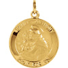 18.00 mm St. Anthony Medal in 14K Yellow Gold