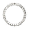 14k White Gold 1 CTW Diamond Eternity Band Size 6.5