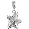 Sterling Silver Starfish Dangle With Bead