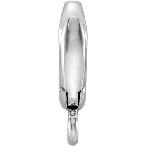 Sterling Silver Small Elongated Enhancer Bail with Jump Ring