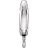 Sterling Silver Small Elongated Enhancer Bail with Jump Ring