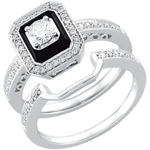 14k White Gold 1/10 CTW Diamond Band, Size 7
