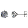 Pair of I1; G-H Diamond Friction Post Stud Earrings in 14k White Gold