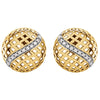 14k Yellow Gold 1/5 CTW Diamond Pierced Style Earrings