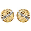 14k Yellow Gold 1/5 CTW Diamond Pierced Style Earrings