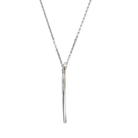 14k White Gold Filigree Heart 18" Necklace
