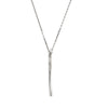 14k White Gold Filigree Heart 18" Necklace