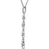 Sterling Silver Cubic Zirconia 18" Necklace