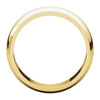 14k Yellow Gold 6mm Half Round Edge Band, Size 11