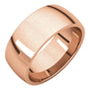 Comfort-Fit Light Wedding Band Ring in 14k Rose Gold ( Size 14 )