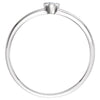 14k White Gold .06 CTW Diamond Ring, Size 7