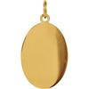14k Yellow Gold 19x14mm Oval St. Christopher Medal